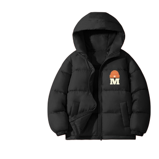 拉夏贝尔儿童羽绒服男款2025新款冬季轻薄保暖面包服男童冬装外套