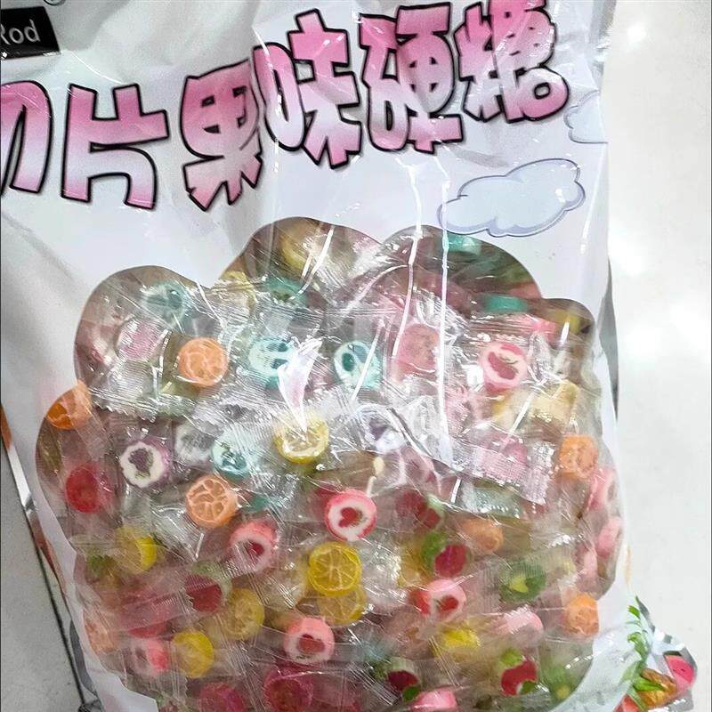 大包装水果味手工切片糖果网红无蔗糖薄荷糖创意混合味散装喜糖