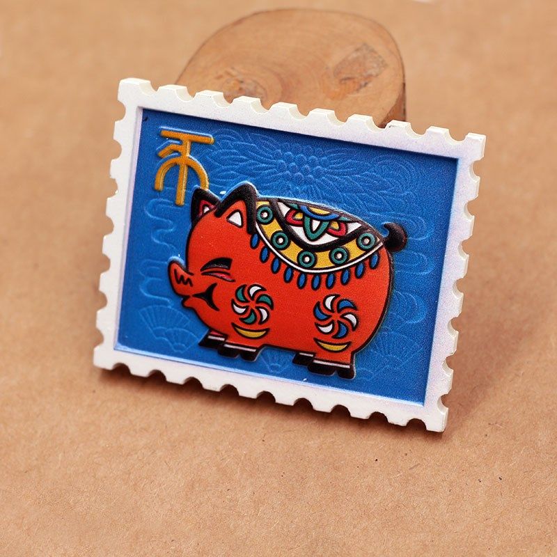 速发新款国潮树二冰箱贴 中国风十脂生肖磁性贴装饰贴旅游纪念品,家居饰品,冰箱贴,淘宝优惠券,粉丝福利购,淘宝优惠卷