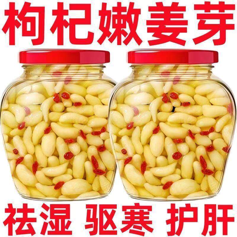 淄博枸杞泡姜芽泡菜嫩姜芽泡姜新鲜酸甜开胃腌制糖醋姜下饭店