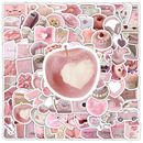 200张韩系ins风粉色可爱贴纸高颜值文创手账装 饰手机电脑防水贴画