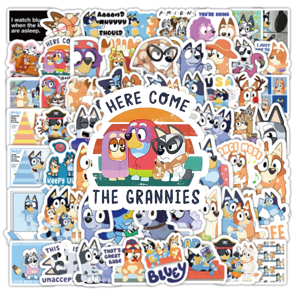 300张布鲁伊创意卡通可爱贴纸