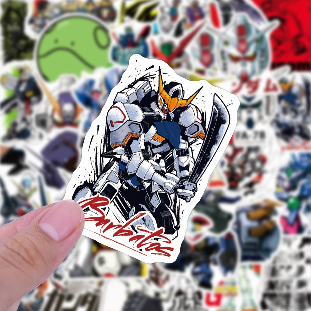高达机甲贴纸动漫卡通机器人周边装饰手账本iPad行李箱防水贴画