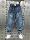 Покупка американских джинсов high street jeans, мужские осенние и зимние свободные широкие штаны-шаровары 2025 года, повседневные леггинсы mini 0