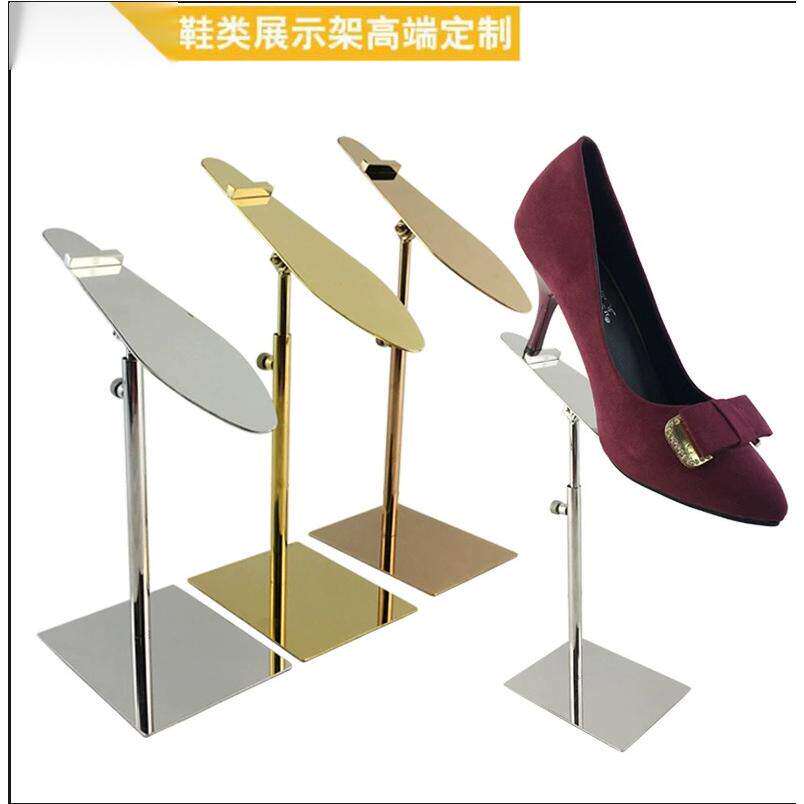新品服装店鞋架展示架子不锈钢男女士鞋托鞋撑高跟鞋鞋架卖鞋架子