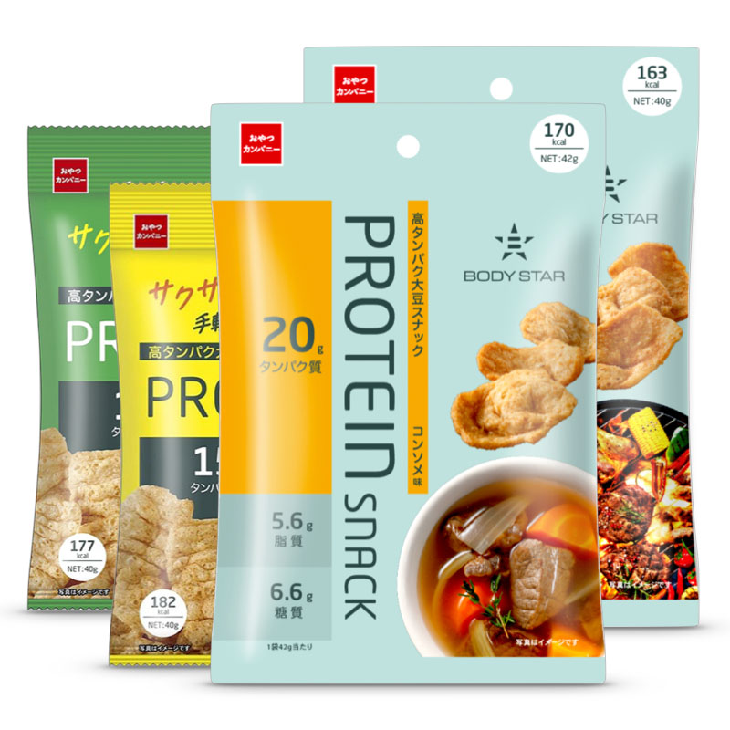 低热量高蛋白bodystar健身脆片 日本进口低碳水膨化零食