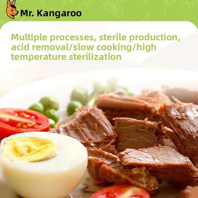 正宗Kangaroo-Mr。高蛋白牛肉120g*10袋0添加牛肉肌腱健身餐替代