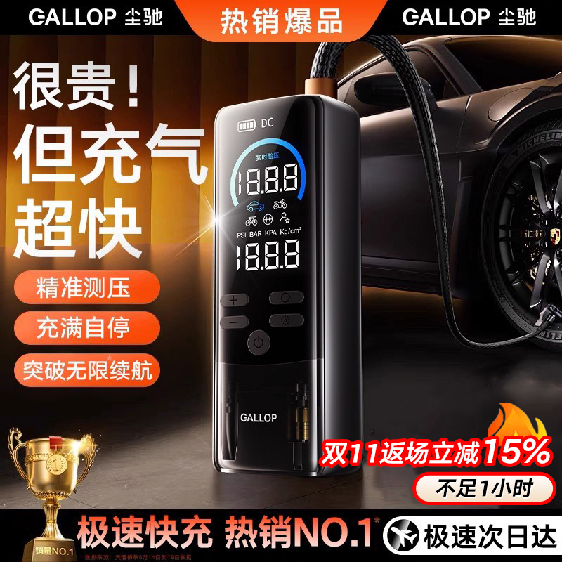 胖东来严选！车载充气泵充插两用