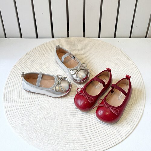 韩版女童玛丽珍小皮鞋春秋新款公主一脚蹬豆豆鞋软底公主芭蕾舞鞋
