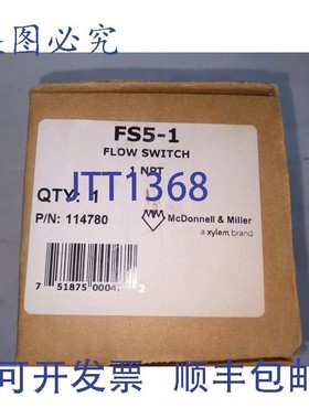 原装供应MONNELL & MILLER FS5-1 流量开关 1 NPT