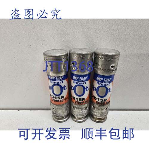 现货供应（3）FERRAZ SHAWMUT AMP-TRAP 15A 250V 保险丝 A2D15R