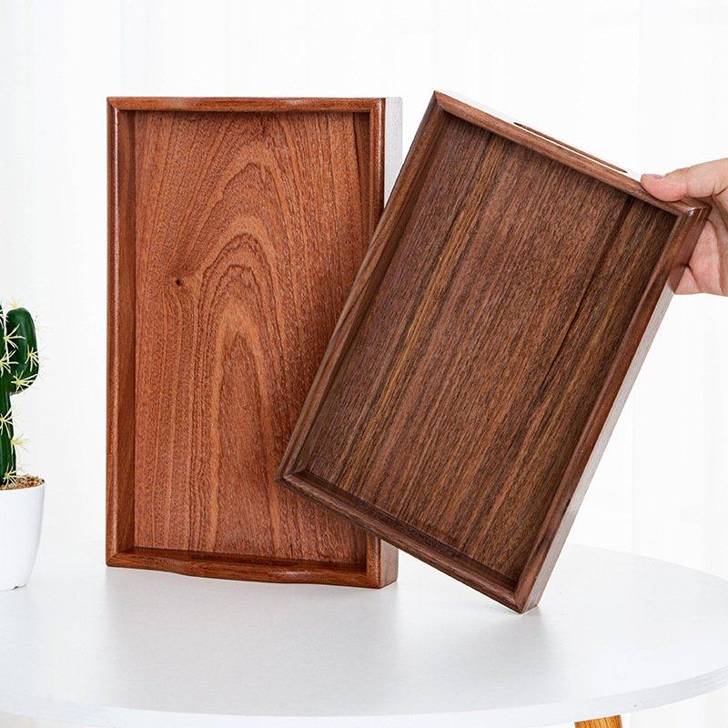 现货 日式简约木托盘木质工艺品家用餐厅茶具餐具水杯把手盘子,餐饮具,餐用托盘,淘宝优惠券,粉丝福利购,淘宝优惠卷