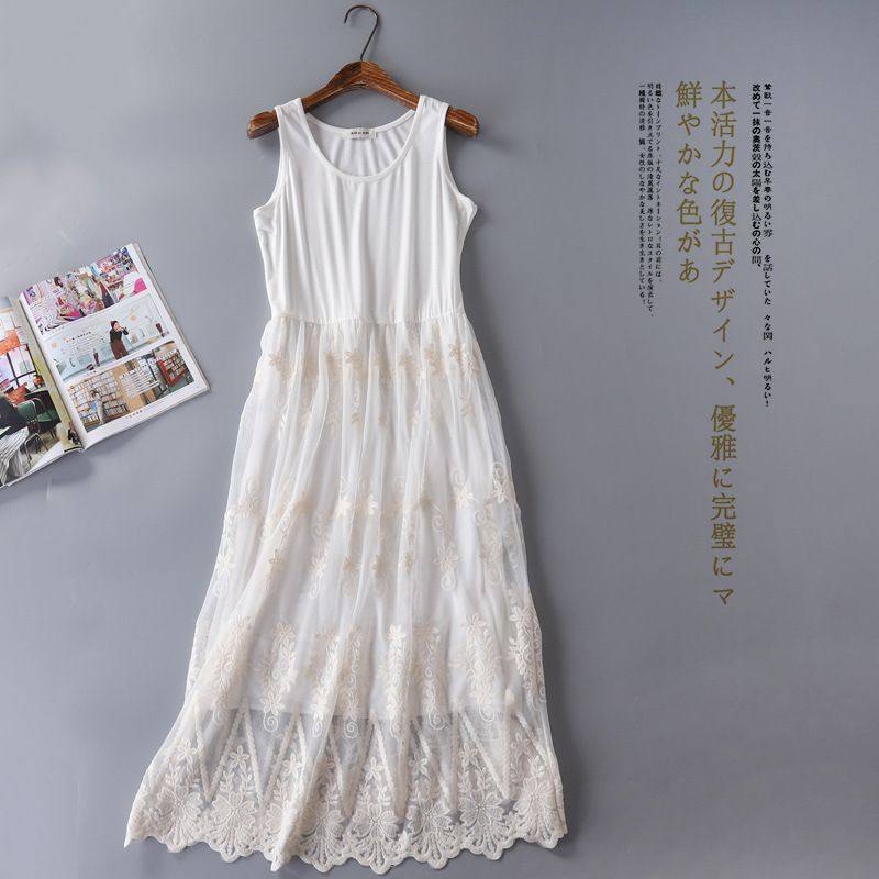 新款秋冬内搭衬裙莫代尔拼接网纱连衣裙韩版蕾丝打底长裙,女装/女士精品,连衣裙,淘宝优惠券,粉丝福利购,淘宝优惠卷