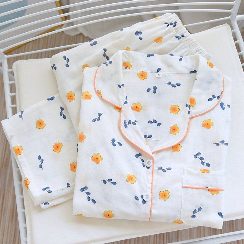 新款棉纱家居服薄款睡衣小清新长袖长裤春秋套装开衫 翻领睡衣套,孕妇装/孕产妇用品/营养,家居服套装,淘宝优惠券,粉丝福利购,淘宝优惠卷