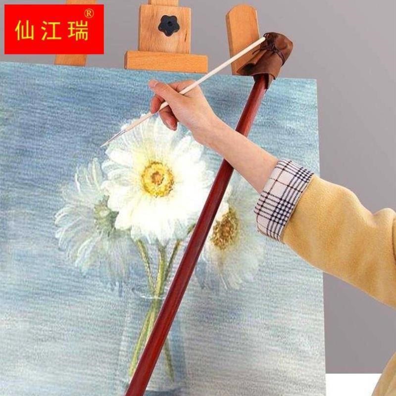 速发古典油画工具球型头手杖榉木画杖画撑红花梨油画杖油画支撑杖