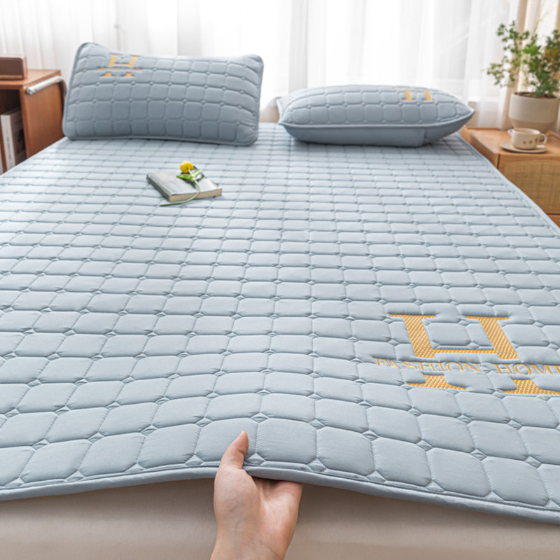 速发A类原棉床垫软垫家用刺绣床笠薄米床褥垫1款5褥床垫铺子防滑