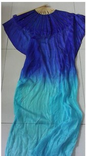 速发真丝舞蹈舞横面色渐变色长绸舞蹈扇,扇蹈扇子双两真丝舞秧歌