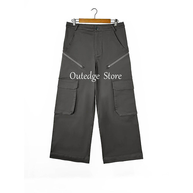 【现货秒发】Outedge 08号精梳棉仿蜡感廓形口袋立体工装裤