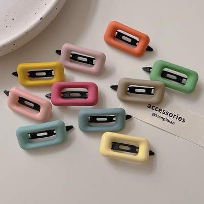 【考试可用】过安检发夹无磁无铁青蛙夹塑料发夹子刘海碎发卡发饰