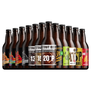 黑狸精酿官方正品【2瓶尝鲜】多口味巧克力世涛黑啤酒ipa白啤原浆