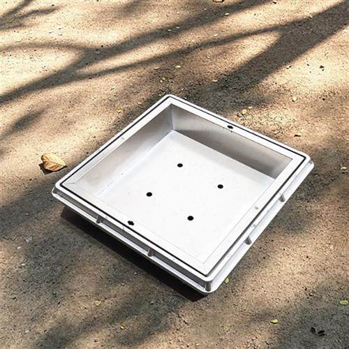种植井盖不锈钢草盆井园林方形圆形植草隐形检查井下沉式绿化草坪
