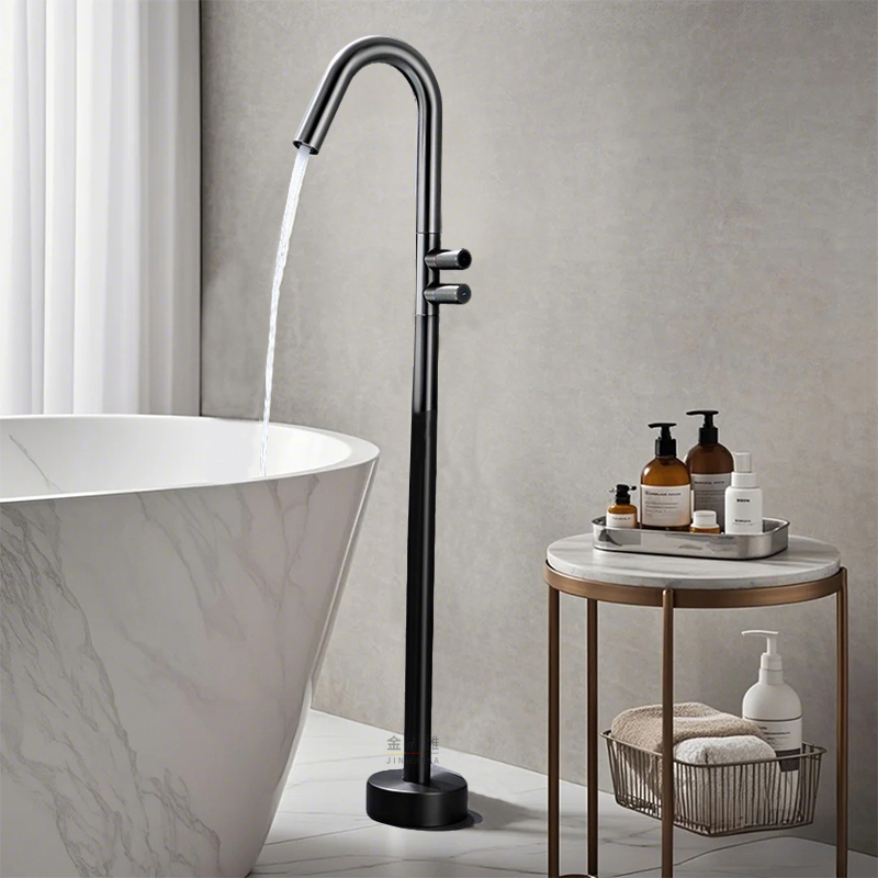 金耐雅落地墙接式浴缸边水龙头