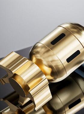 黄铜鱼雷指尖陀螺解压转转鱼雷陀螺铜工艺品摆件手把件解压玩铜艺