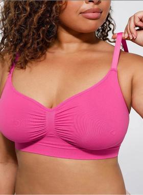 large shoulder push-up straps support thin non-wired chest