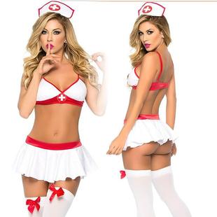 uniform nurse white angel technician Hollow female sexy