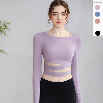 Fitness Clothes Womens Yoga Protection Long Tops Yoga Sun