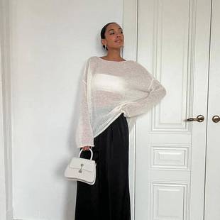 women for T-shirt thin sleeve long size large loose women