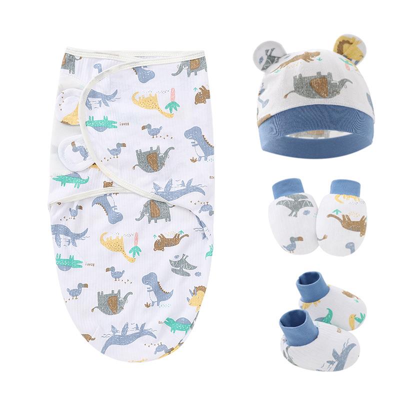 four-piece baby baby Newborn set silkworm foot baby