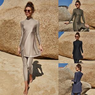 beach piece surfing sun swimsuit Swimsuit protection two