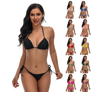 with swimsuit halter neck bikini triangle
