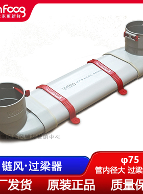 链风75过梁器ABS材质家用中央新风系统管道配件免梁打通大风量110
