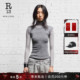 收腰叠穿长袖 T恤 堆堆领羊毛打底衫 修身 明星同款 R13