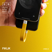 FIKLIK非理全功能PD240W便携钥匙扣数据线适用苹果USB充电线支持8K40G视频传输USB4.0雷电4