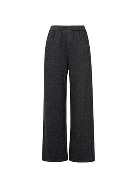 MM麦烟灰色羊毛直筒休闲裤长裤2025秋冬新款裤子檬新品5FA252801