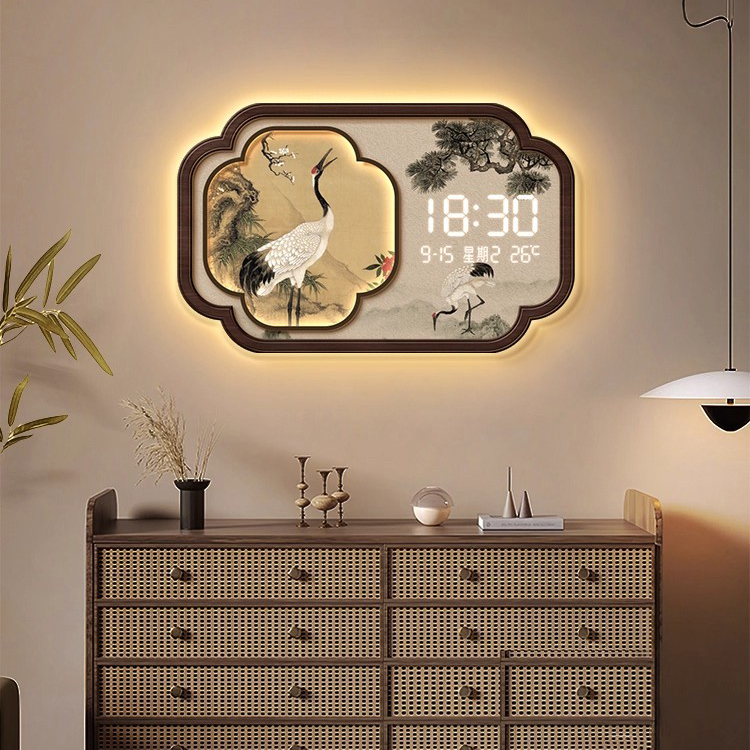 万年历2025年新款玄关装饰画时钟