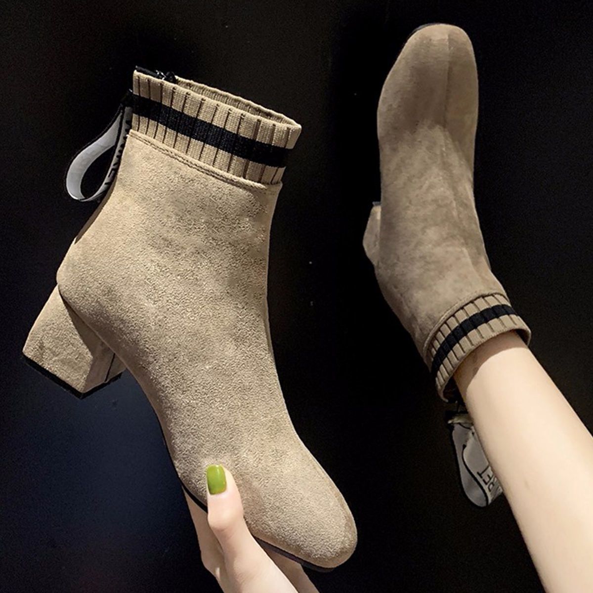 大码马丁靴女英伦风秋冬