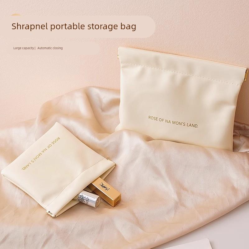 数据线收纳自动闭合有线耳机随身袋电源充电器小迷你包便携数码袋