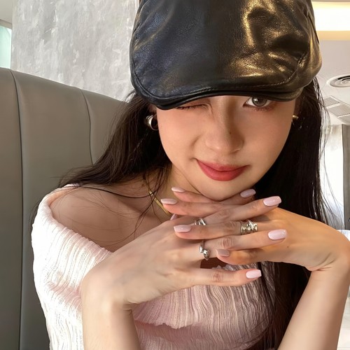 高级感裸色成品假指甲粉色穿戴甲2024年新款手工成品美甲贴片X