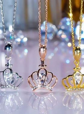 莫桑石时尚皇冠项链时尚
