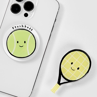 Freshball可爱卡通网球手机气囊支架伸缩磁吸粘贴式创意手机指环