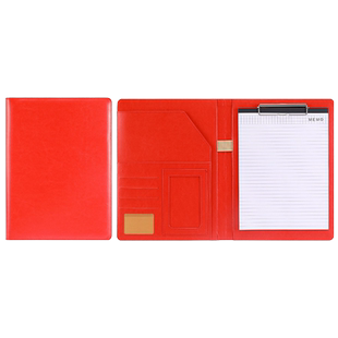 A4文件夹定制谈单夹带计算器多功能文件夹皮质商务谈判本置业顾问销讲夹销售板夹签约本合同夹子设计师量房本