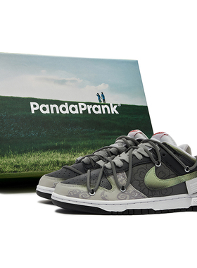 熊猫恶作剧Dunk Low定制球鞋MOON25春夏潮流解构情侣男女低帮板鞋