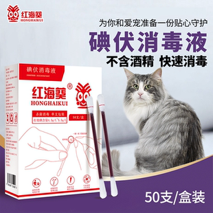 碘伏棉签折断宠物耳螨碘伏消毒棉棒独立包装 一次性宠物碘伏棉棒