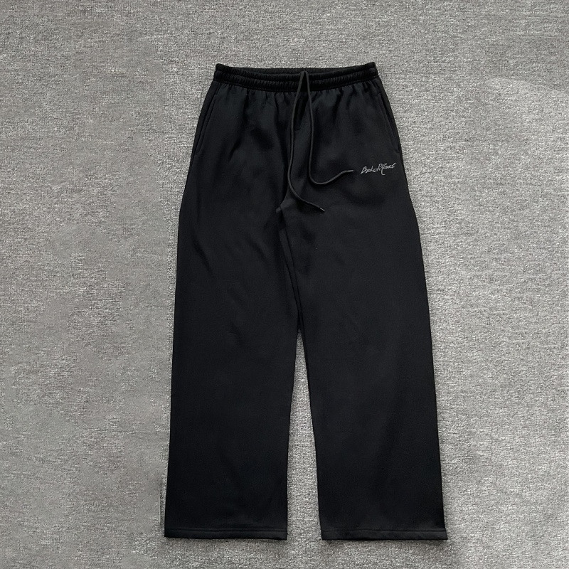 thumbnail for Broken Planet letter embroidery logo plus fleece sweatpants American street casual men's and women's straight trousers ins