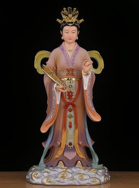碧霞元君泰山娘娘神像泰山圣母老母奶奶树脂佛像居家用供奉摆件