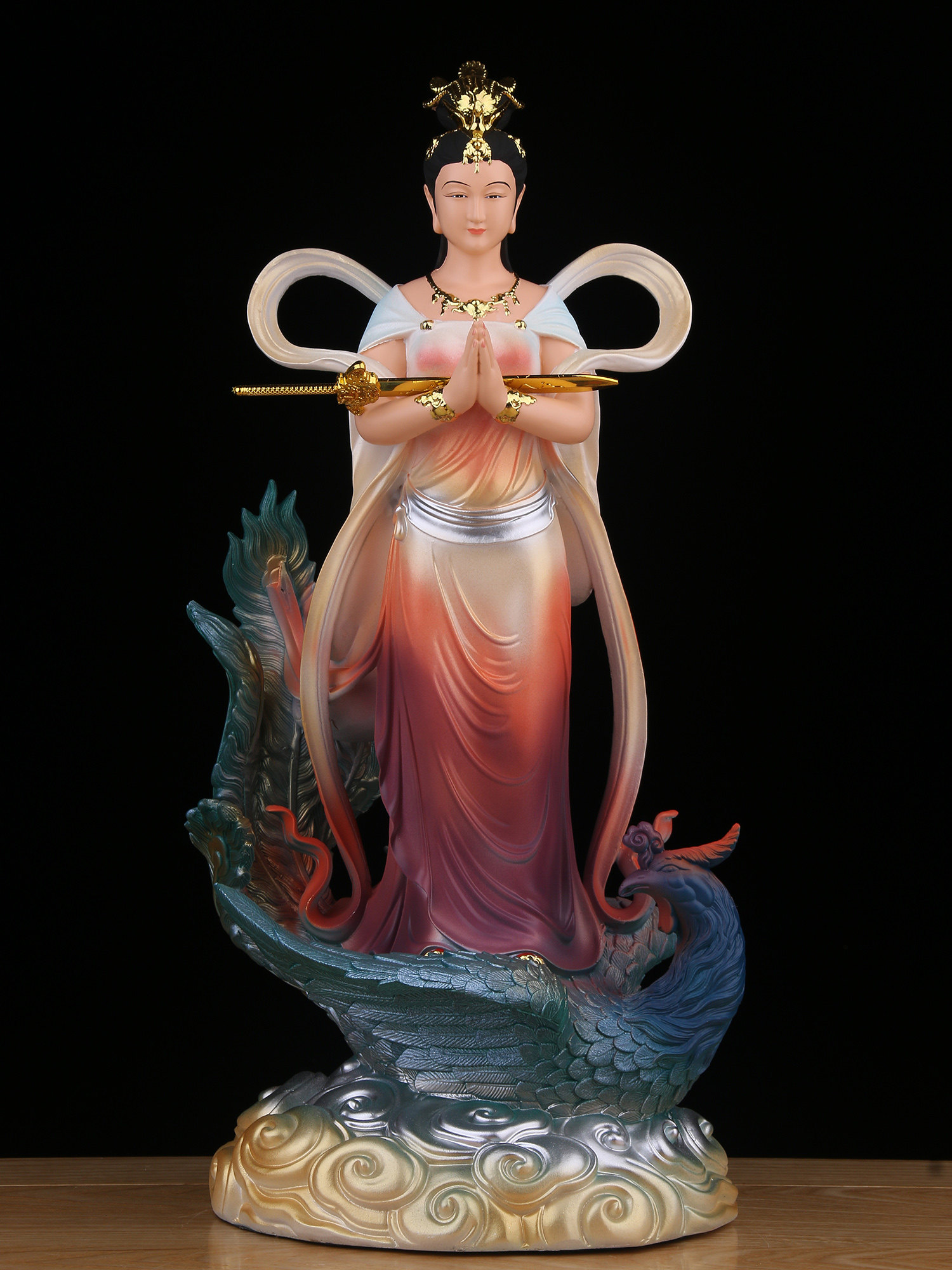 九天玄女神像九天圣母娘娘玄母天尊像体无极元君树脂家用供奉摆件